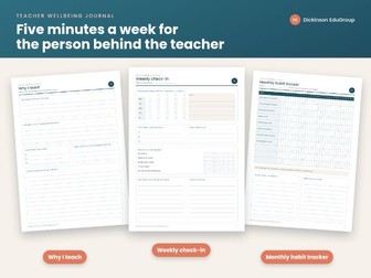 Teacher Wellbeing Journal