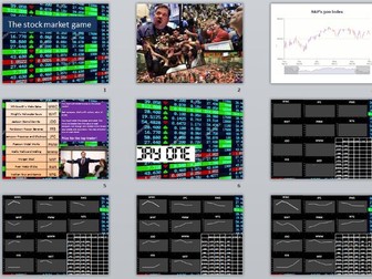 Stock Market Trading Game (stocks, shares, probability, money)