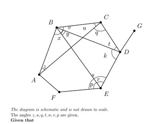 Angles of a Triangle and Quadrilateral