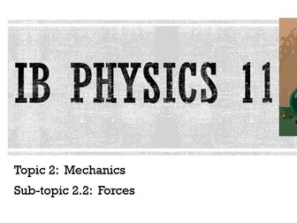 IB DP Physics Notes: 2.2 Forces