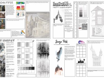 Art and Design Architecture Worksheets X4
