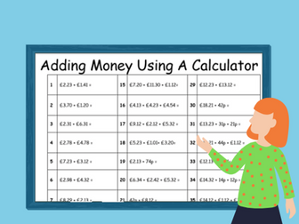Adding Money Using A Calculator