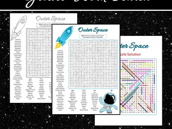 Outer Space Giant Word Search Puzzle