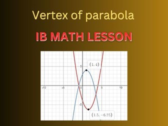 Vertex of parabola