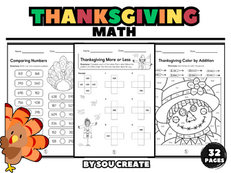 Second Grade Thanksgiving Math Activity