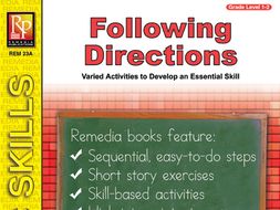 Beginning Following Directions Skills 2