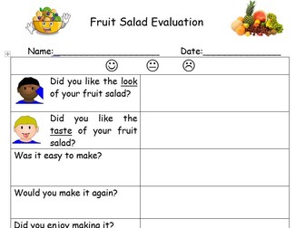 DT- Fruit Salad EYFS/KS1