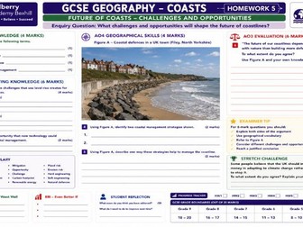 KS4 Eduqas B Geography Complete Homework Package