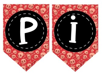 PIRATES Printable display title bunting (katie_wlknsn)