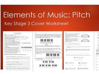 Elements of Music (Pitch): KS3 Cover Work