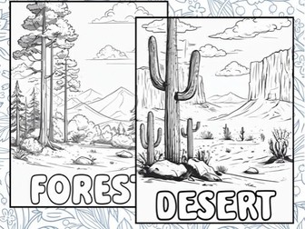 Explore the Wild: A Coloring Adventure Through Habitats