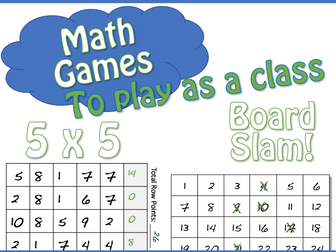 Math Games to Play AS A CLASS