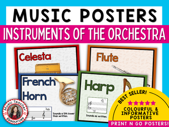 Instruments of the Orchestra : Posters