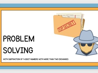 Problem Solving with 4-Digit Subtraction (with Exchange) – Differentiated Worksheets & Lesson
