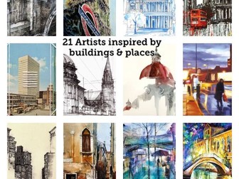 21 Different Artists inspired by the topic "Buildings and Places"