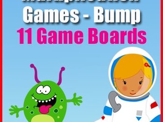 Multiplication Games: Bump {2 to 12 Times Table} - Multiplication Fact Practice