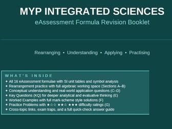 IB MYP Integrated Sciences Formula Revision Booklet