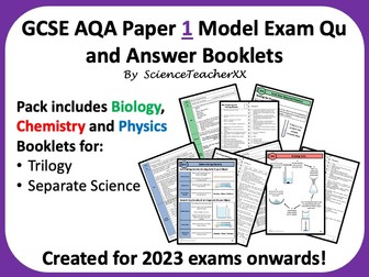 AQA GCSE Science Paper 1 Revision Booklets Bundle
