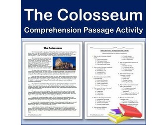 The Colosseum | International Landmarks Comp Passage & Activity - Editable