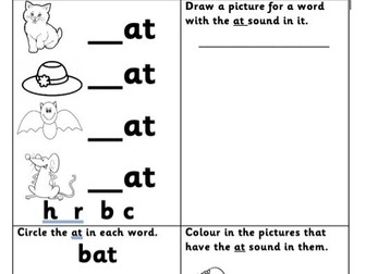 'A' Phonics Worksheets