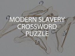 Modern Slavery Crossword Puzzle (UK)