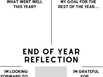 End of Year - Reflection