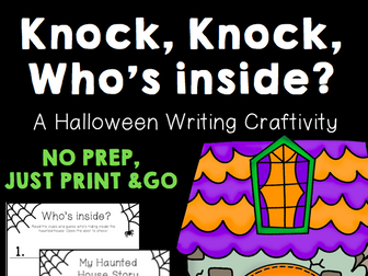 Who's Inside the Haunted House? Fun and Easy Halloween Writing Craft
