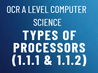 Types of processors (A Level)