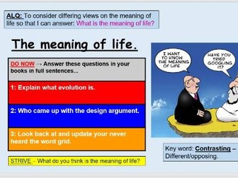 The meaning of life