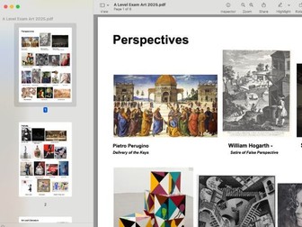 Art A level Exam 2025