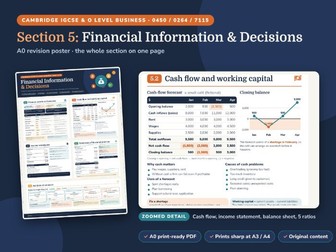 IGCSE Business Section 5 Revision Poster