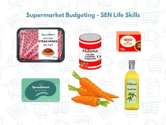Supermarket Budgeting SEN Life Skills