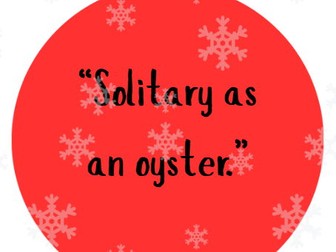 A Christmas Carol Quote Display