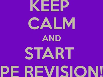 GCSE Physical Education Revision Packs