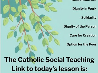 Catholic Social Teaching Posters