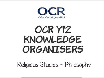 OCR A Level Philosophy Knowledge Organisers