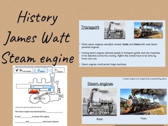 History Lesson James Watt Steam engine invention
