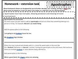 Examples of extension activities picture