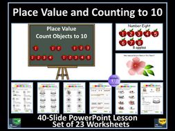 Place Value & Counting to 10 PowerPoint Lesson & 23 Worksheets To Support White Rose Maths Year 1