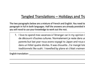 Tangled Translation - Holidays and Travel