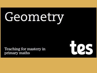 Geometry: Teaching for mastery booklet