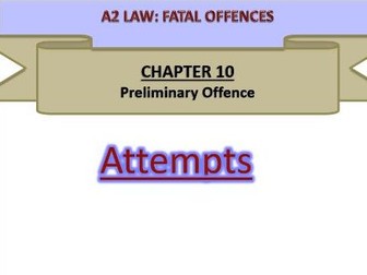 Fatal Offences - A2 LAW
