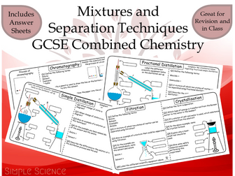 Mixtures and Separation Techniques - GCSE Chemistry Worksheets