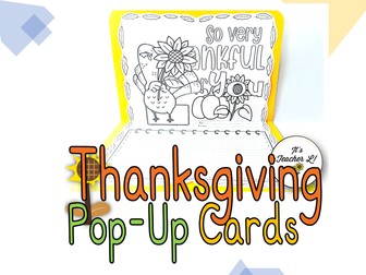 Thanksgiving Pop-Up Cards | Thanksgiving Project