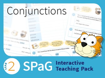 Year 2 SPaG Interactive Teaching Pack - Conjunctions
