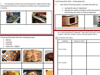 food gcse aqa cards technology tech skills revision edexcel prep wkbk cue cover resources