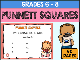 Punnett Squares Task Cards Genetics Review