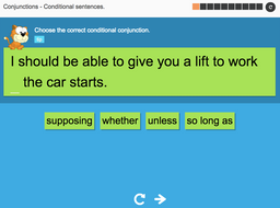 Conditional sentences - Interactive Activity - KS3 Spag