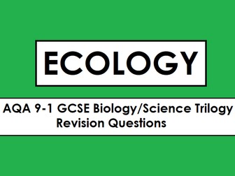 AQA Biology GCSE 9-1 Revision Mat: ECOLOGY