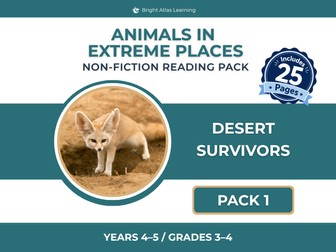 Desert Animals Reading Pack | KS2 | Y4–5